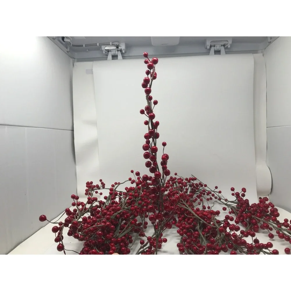 Allstate Pip Berry Garland Red 12ft Christmas Holiday Decoration Plastic K1 LP